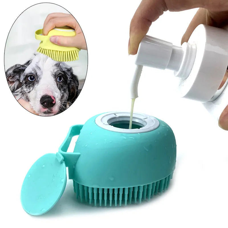 2 in 1 pet shower brush